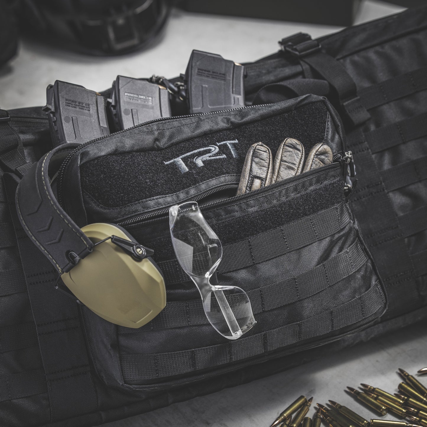 TRT 36" Soft Double Rifle Case w/ Molle, Black