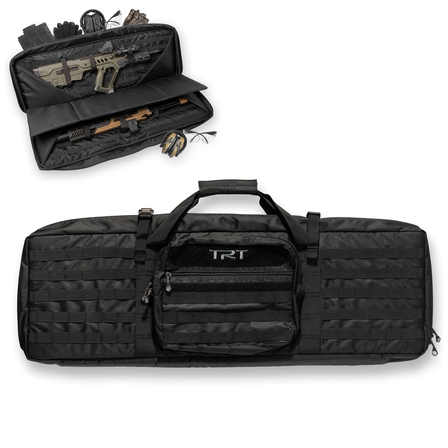 TRT 36" Soft Double Rifle Case w/ Molle, Black