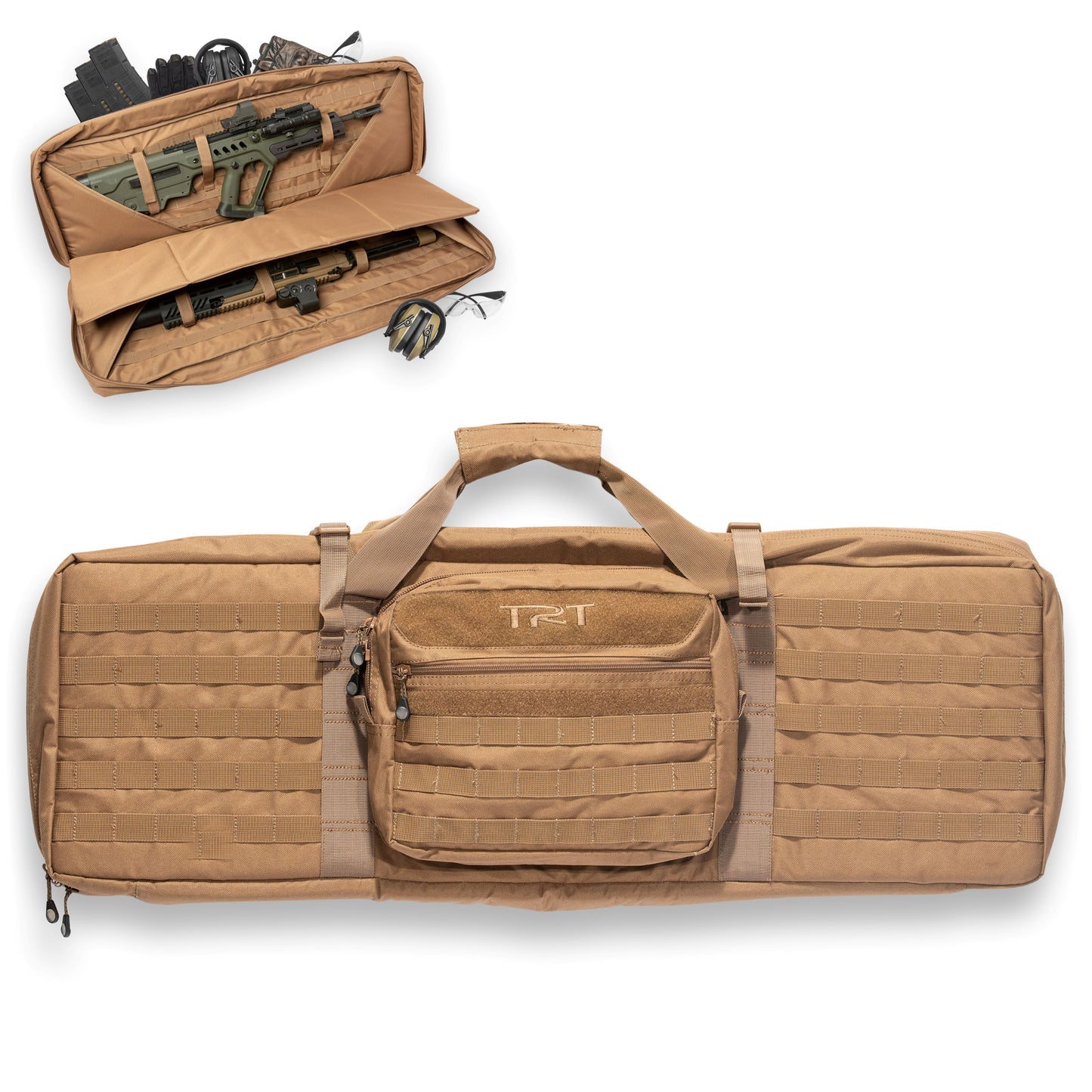TRT 36" Soft Double Rifle Case w/ Molle, Black