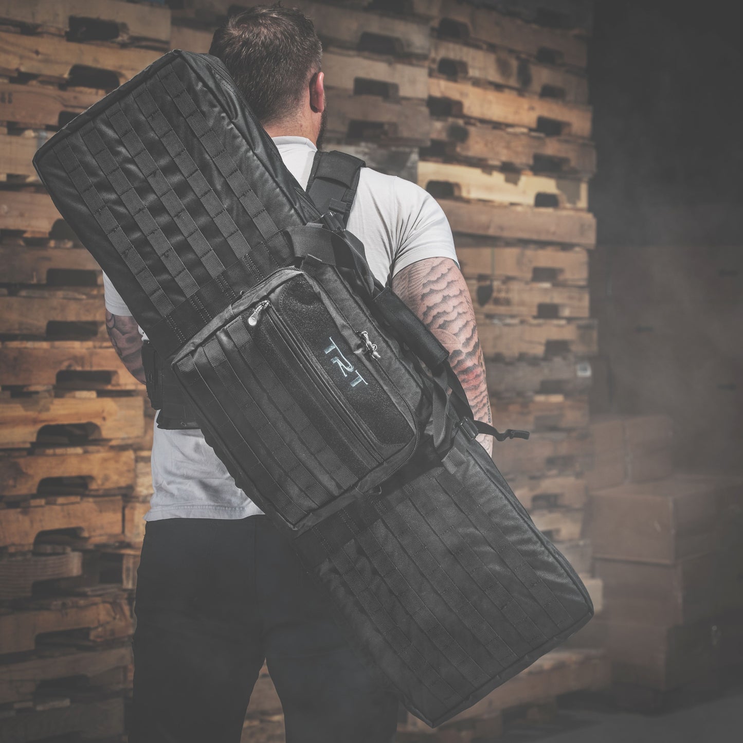TRT 42" Soft Double Rifle Case w/ Molle, Black