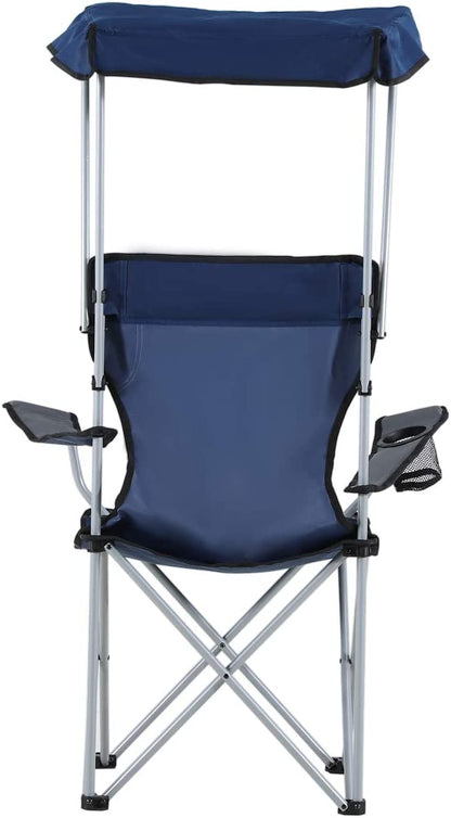 Portal® Quad Folding Camp Chair with Adjustable Canopy Shade
