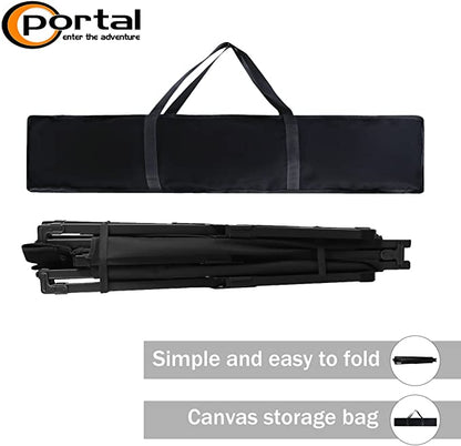 Portal® XL Folding Camping Cot, Black