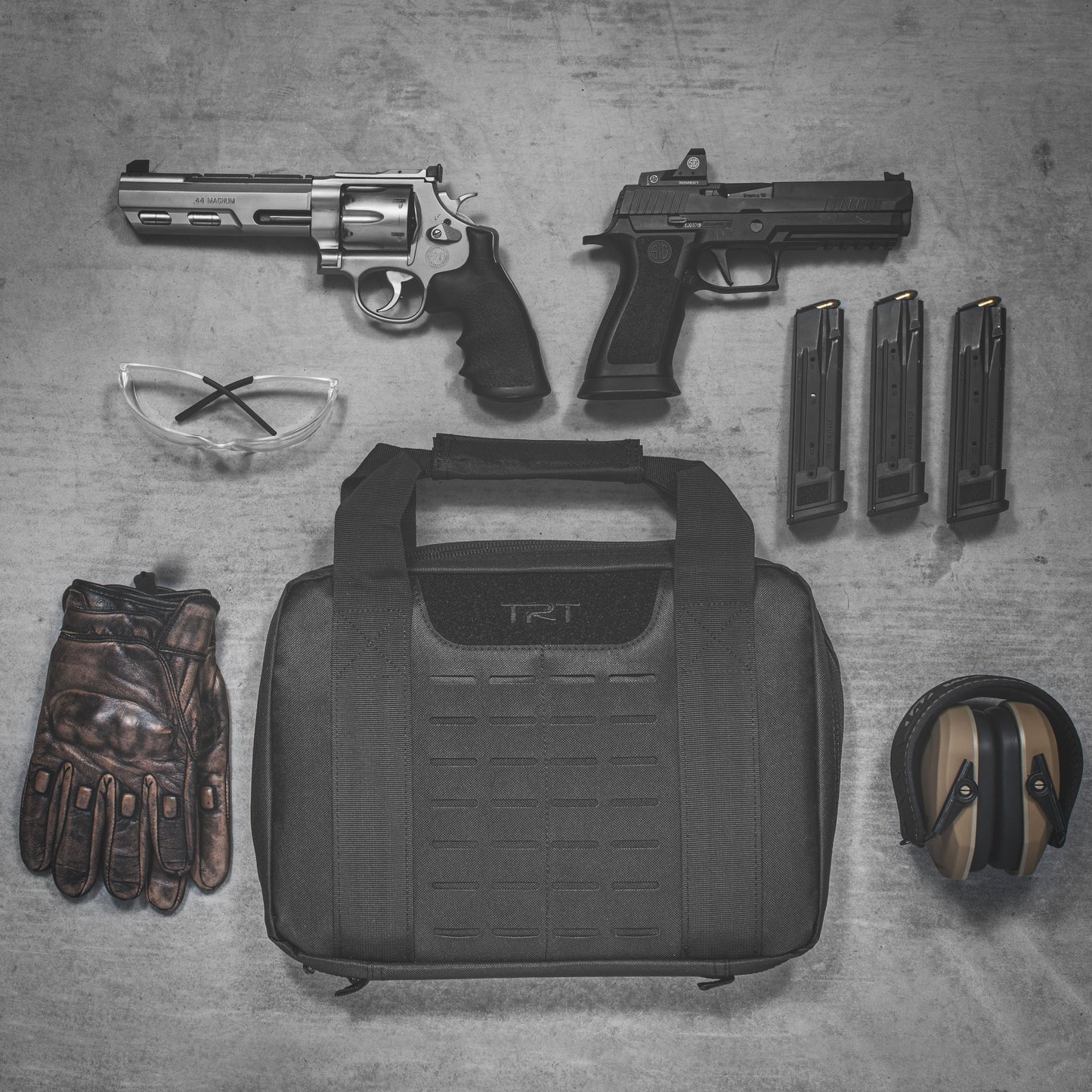 TRT Soft Double Pistol Case w/ Molle, Large