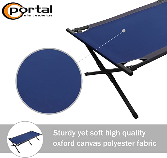 Portal® XL Folding Camping Cot, Blue