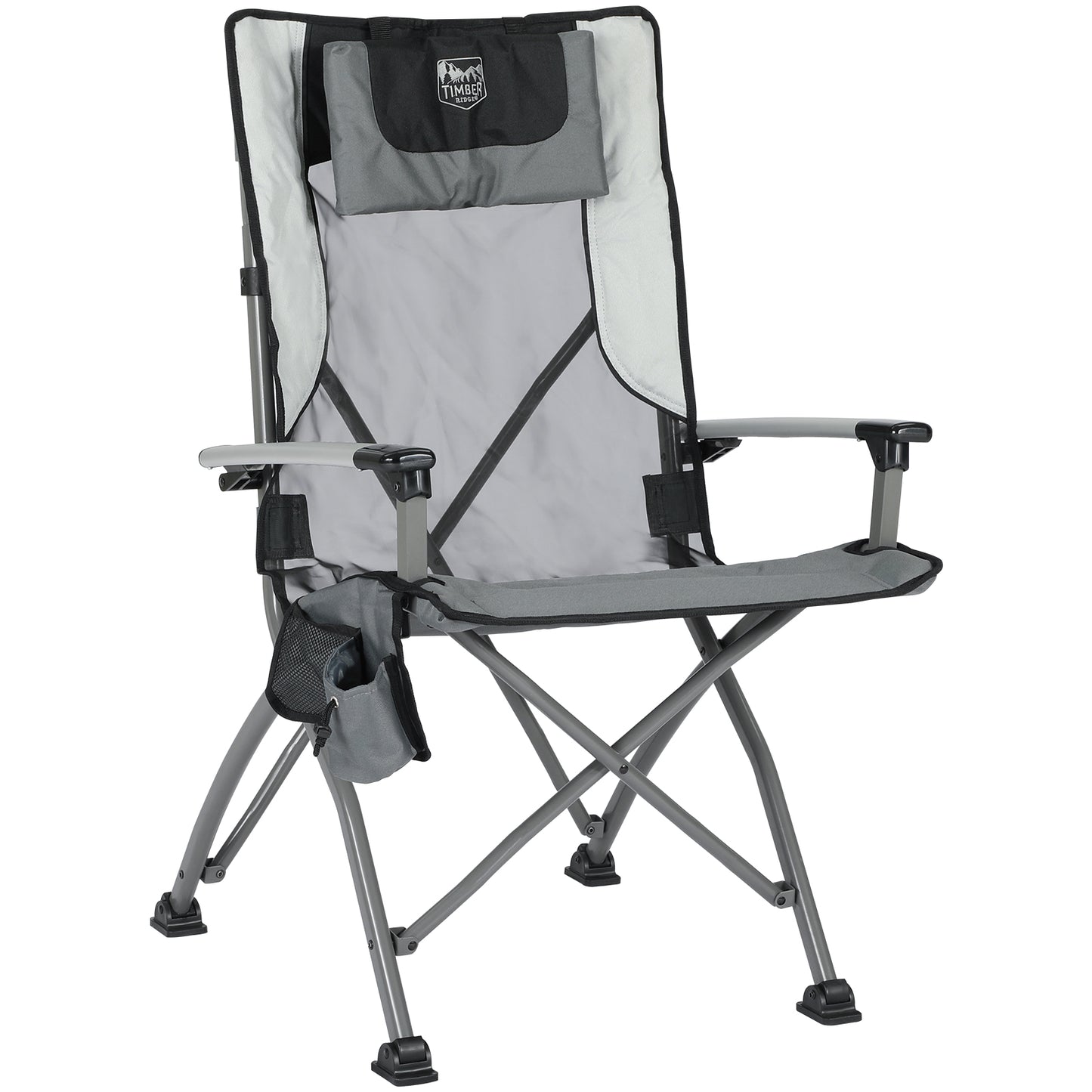 Timber Ridge® High Back Folding Chair, Black
